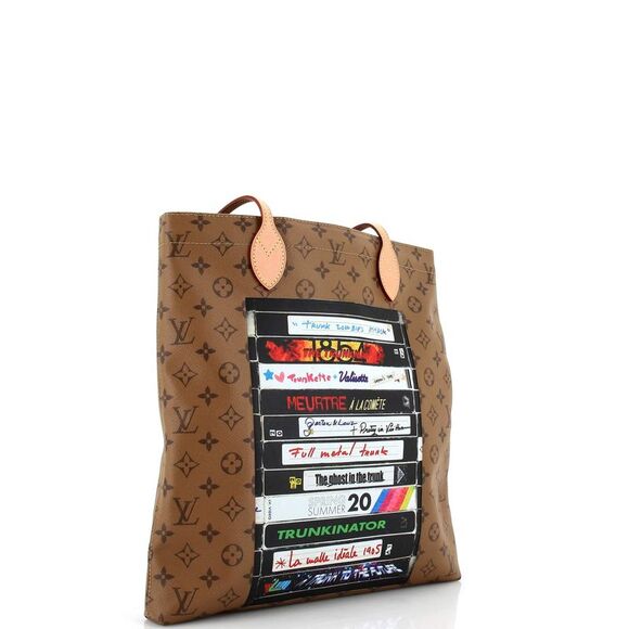 Louis Vuitton Carry It Tote Limited Edition Video Tape Reverse Monogram Canvas - Picture 3 of 9